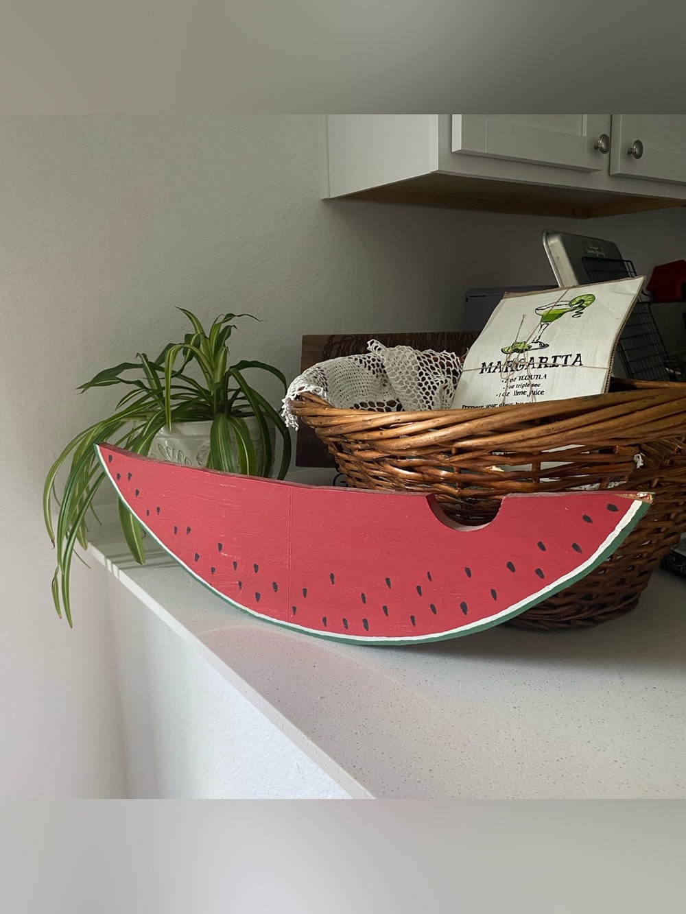 Decorative Wooden Fruit Watermelon Wall Hanging
